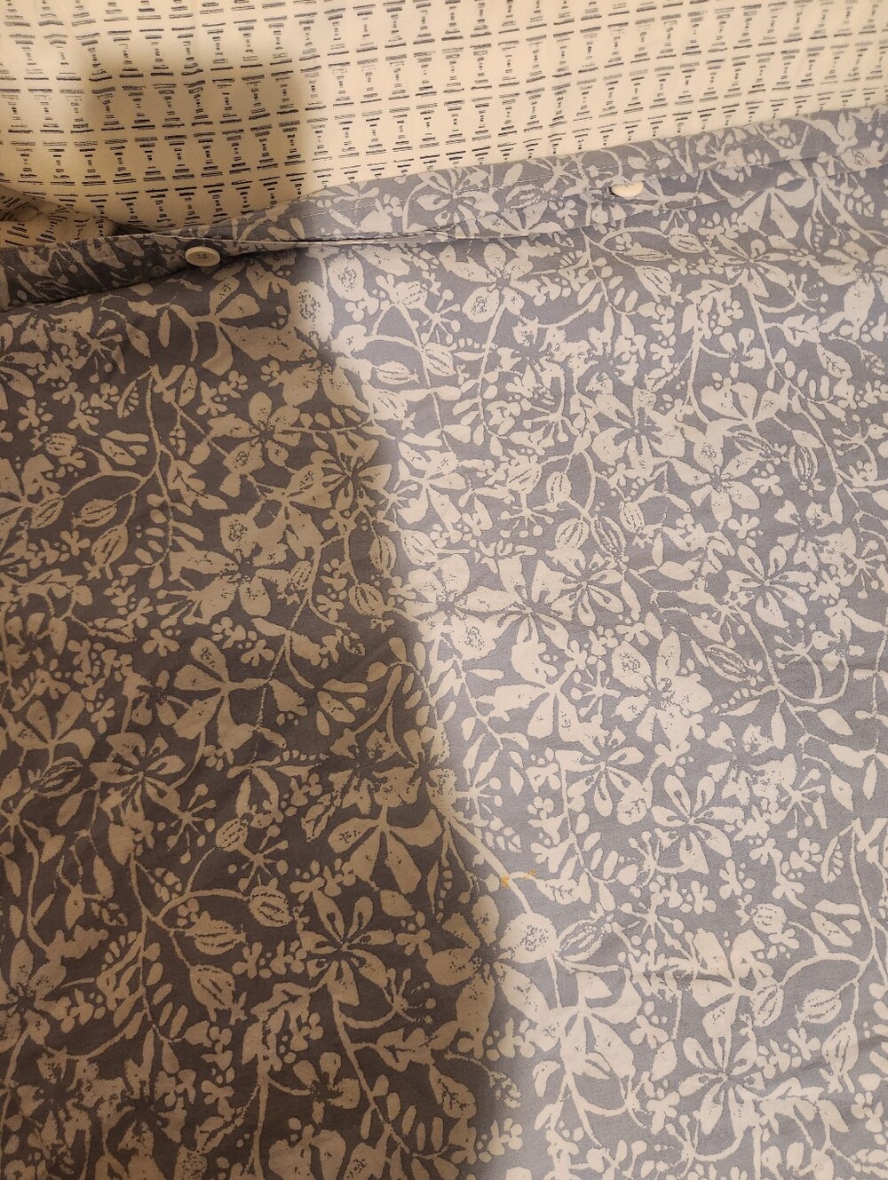 IKEA Blue and White Printed Full/Queen Duvet Cover L 84" X W 80"